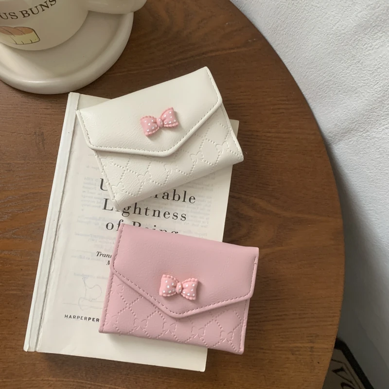 Pinteresty Women's Trendy Mini Bow Purse / Wallet