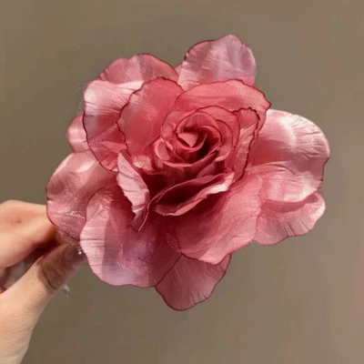 Large purple mesh rose