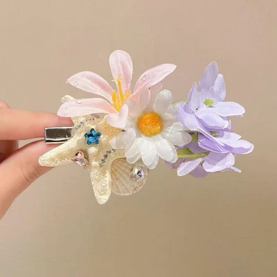 Purple flower star diamond