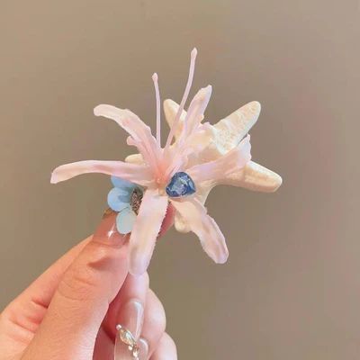 Pink flower starfish