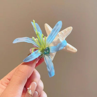 Blue flower starfish