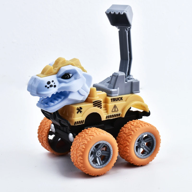 Children's Inertia Stunt Dinosaur Car Boy Excavator Pull Back Dump Mixer Car Baby Fun Car Wholesale