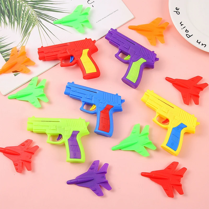 Ejection Aircraft Gun Toy Boy Boy Hand Throwing Aircraft Gliding Drop-Resistant Foam Aircraft Stall Toy