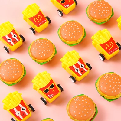 Burger pull-back car