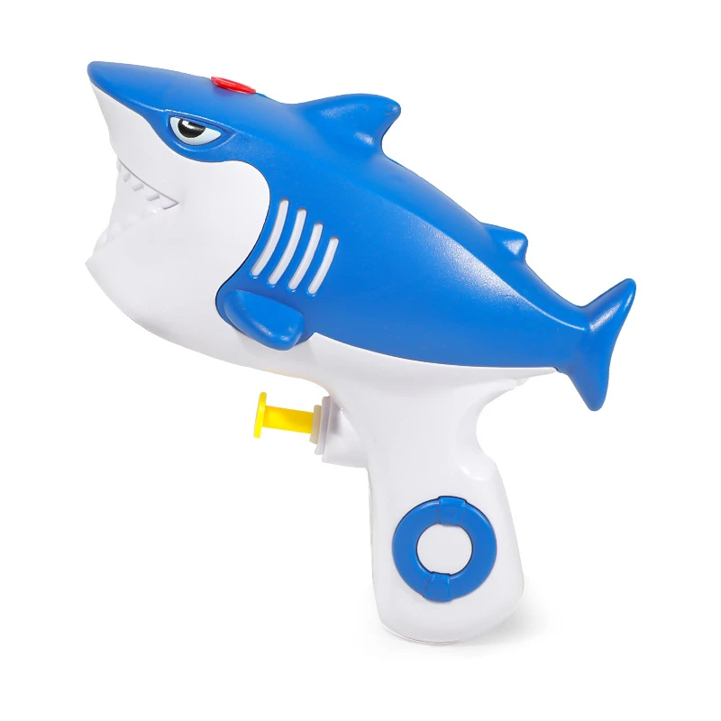 Shark Dolphin Small Water Gun Toy Kidsren's Summer Beach Water Push-type Water Gun Outdoor Water Toy Wholesale