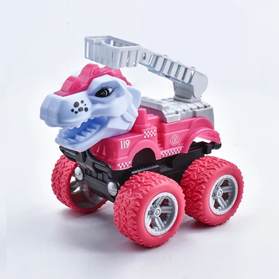 787-8-dinosaur fire purple-lift ladder vehicle (bag)