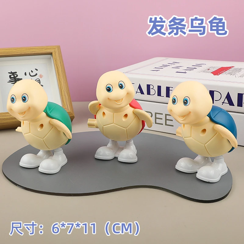 Children's Coil Small Turtle Cartoon Cute Animal Chain Will Run Kindergarten Gift Baby Toy Stall Wholesale