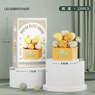 W1603-08 peach egg 135pcs