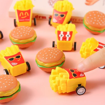 French fries pull back car