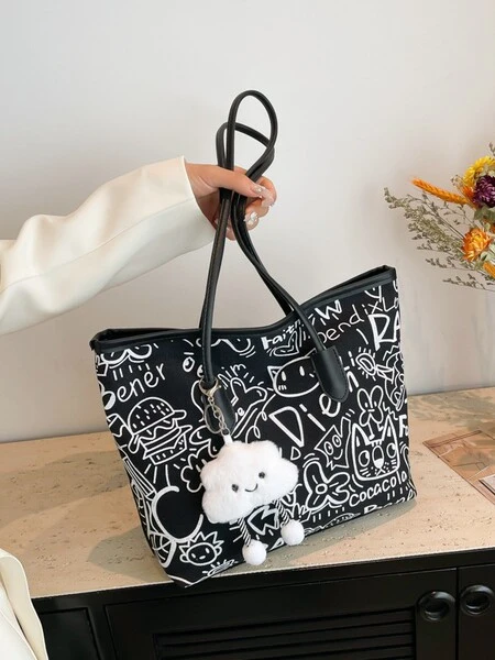 Graffiti Hand-Held Tote Bag