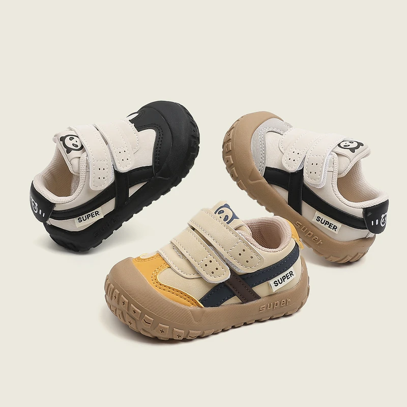 Toddler Sports Shoes with Double Velcro Straps & Soft Soles