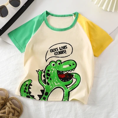 G54-single t-shirt-naughty crocodile
