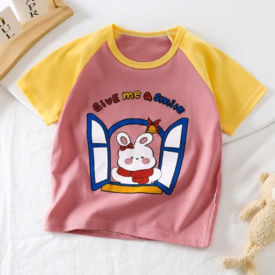 G50-single t-shirt-smiling rabbit