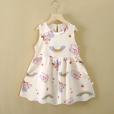 2502 cotton silk skirt rainbow rabbit