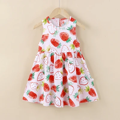 2502 cotton silk skirt strawberry party