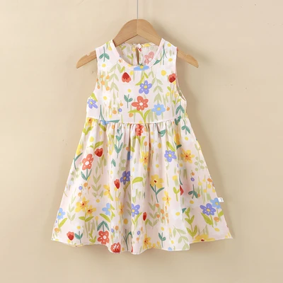7191 cotton silk skirt yellow floral