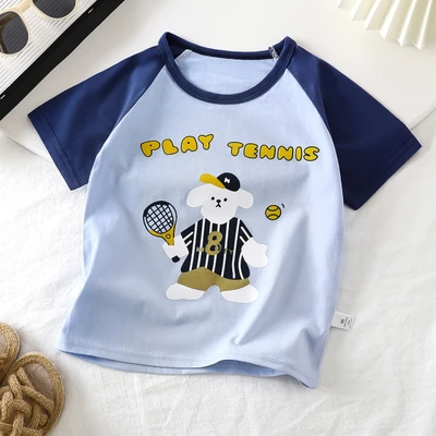 G53 - single t-shirt - tennis puppy