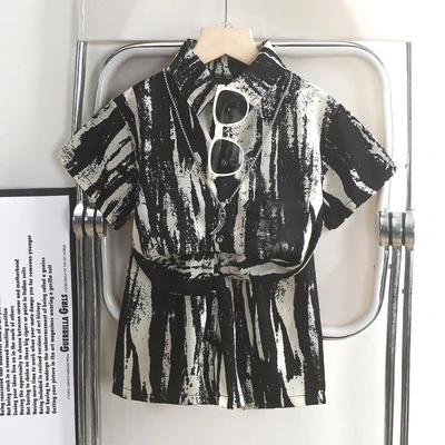 2403 shirt suit ink white