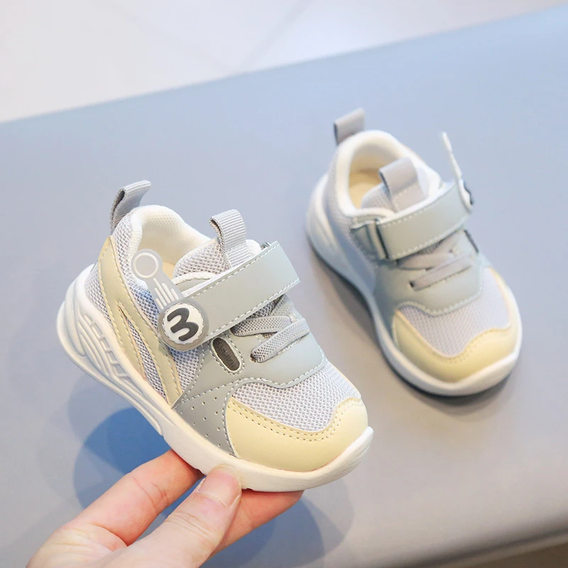 Toddler Mesh Sneakers with Velcro Strap - Ages 1-3 Years