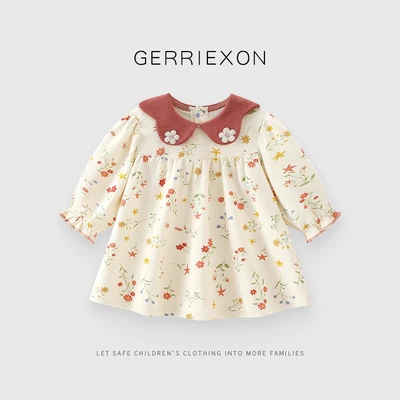 Long-sleeved pure cotton (forest style flower)