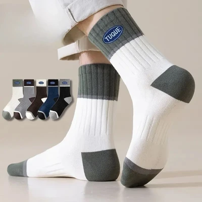 Men's mid-calf new tu sports socks