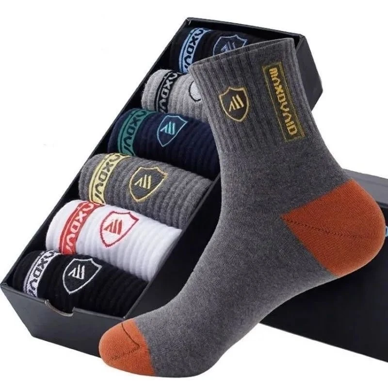 Men’s Mid-Calf Socks–Breathable Sweat-Absorbent Long Socks for Everyday Wear-(1 pack-3 Socks)