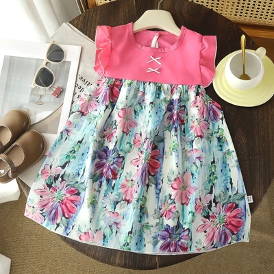 15 - rose red - rose red floral dress