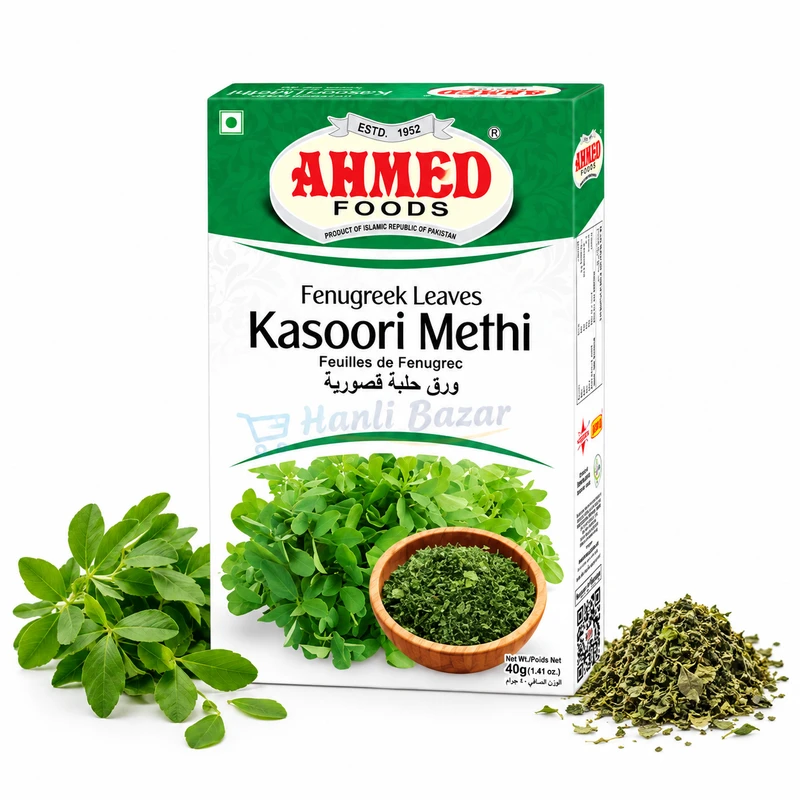 Ahmed Foods Kasoori Methi 40g – Premium Fenugreek Leaves