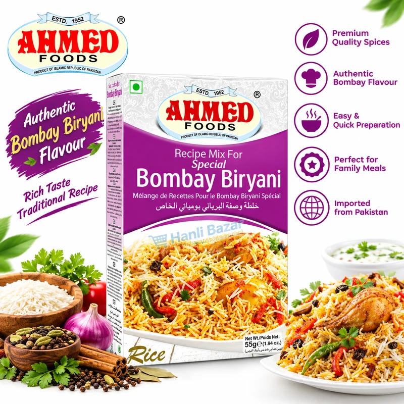 Ahmed Bombay Biryani Recipe Mix 55g Pakistan | Authentic Bombay Biryani Masala