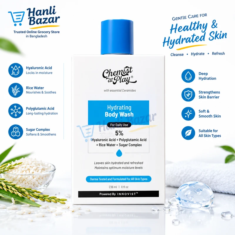 Chemist at Play Hydrating Body Wash 236ml | Daily Moisturizing Cleanser