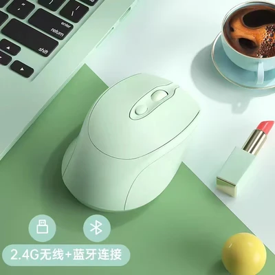 M127 lake green-dual mode [bluetooth + 2.4g wireless version] silent button
