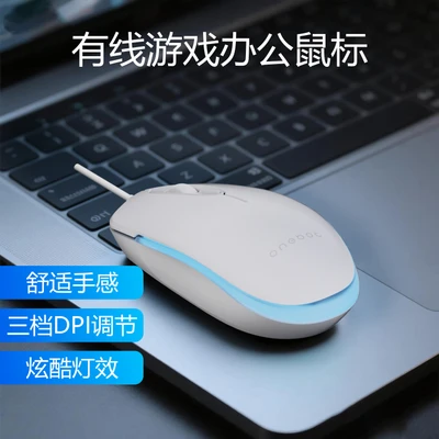 M201 wired 4d mouse white light