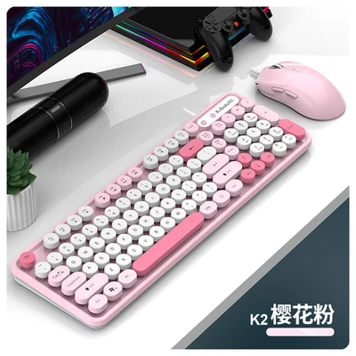 K2 sakura pink single keyboard + m3 mouse sakura pink [usb wired connection]