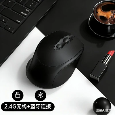 M127 mysterious black-dual mode [bluetooth + 2.4g wireless version] silent button