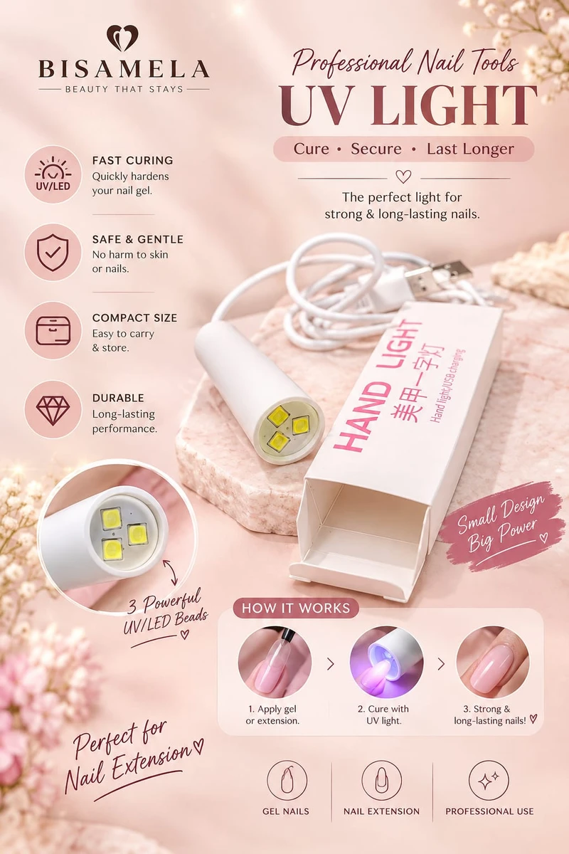 Mini UV/LED Nail Lamp 3W – Compact & USB Powered