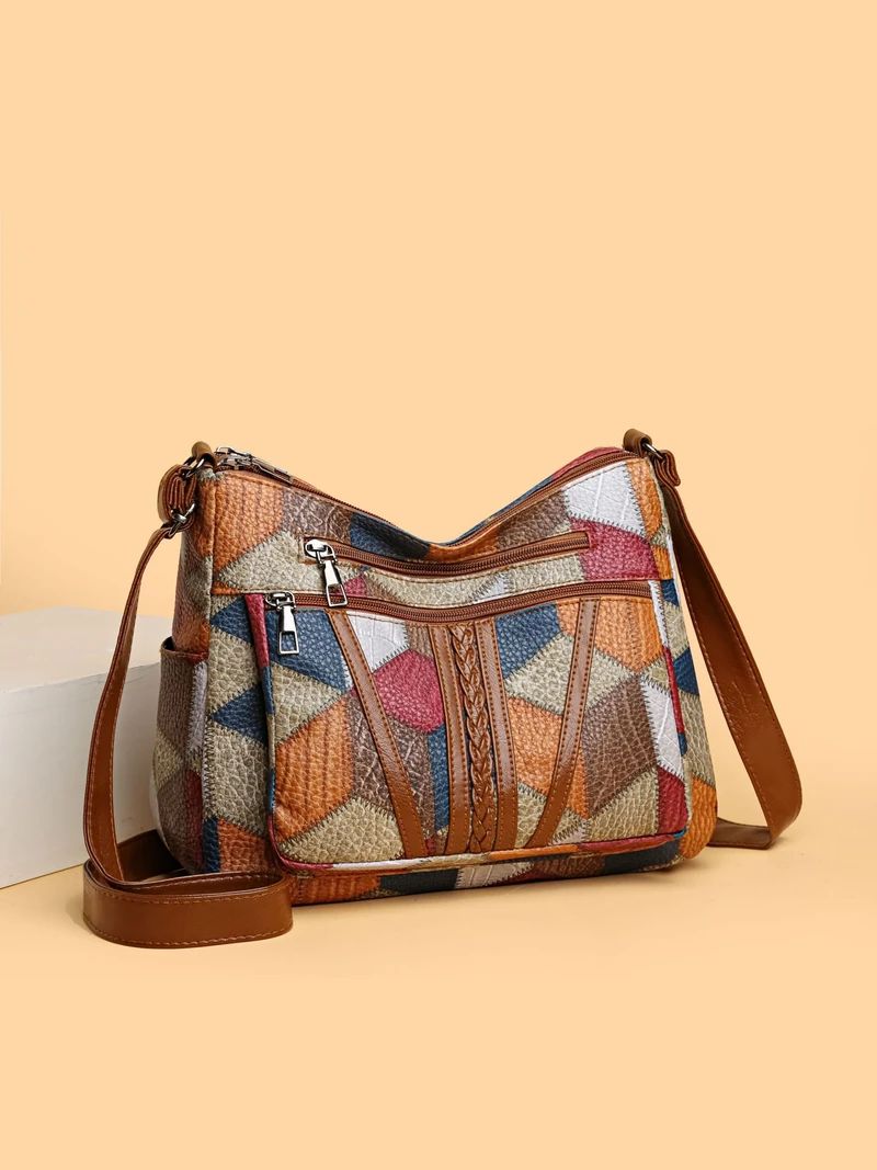 Women’s Large Capacity Multi-Pocket Shoulder Bag