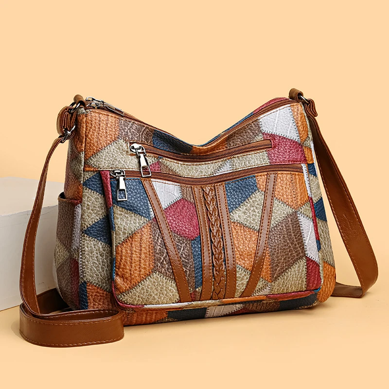 Women’s Large Capacity Multi-Pocket Shoulder Bag
