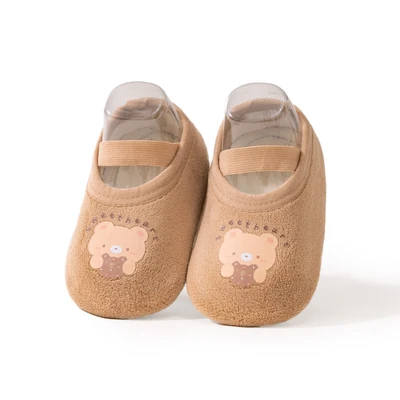 Dinosaur floor shoes-brown bear