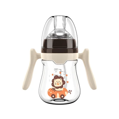 180ml with straw--brown