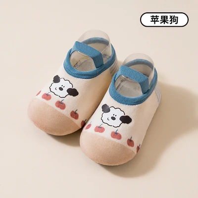 Graffiti floor shoes-apple dog