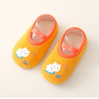 Animal floor shoes-orange cat