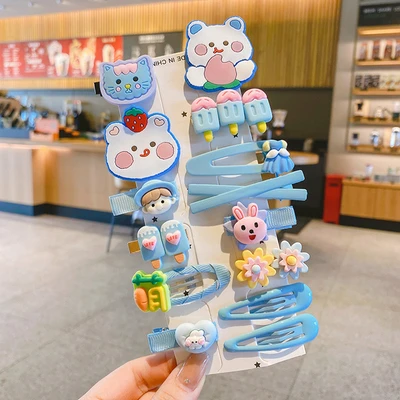 Blue cat 14-piece set (cardboard)