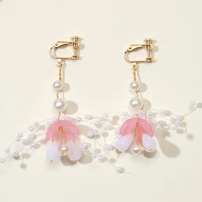 Pink ear clips
