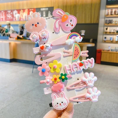 Pink rabbit 14-piece set (cardboard)