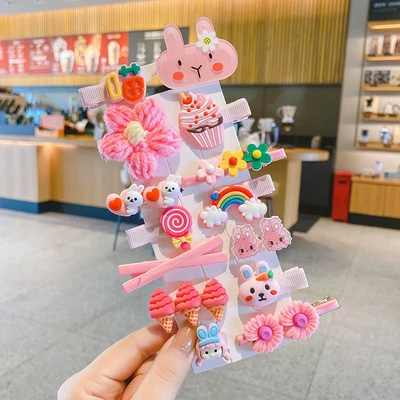 1#Pink flower 14-piece set (cardboard)