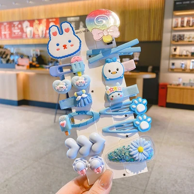 Blue lollipop 14-piece set (cardboard)