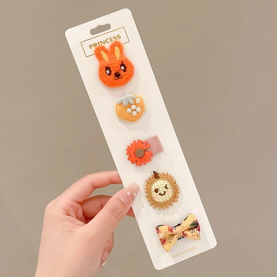 16#Orange rabbit 5-piece set