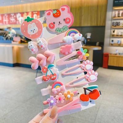 Pink cat 14-piece set (cardboard)
