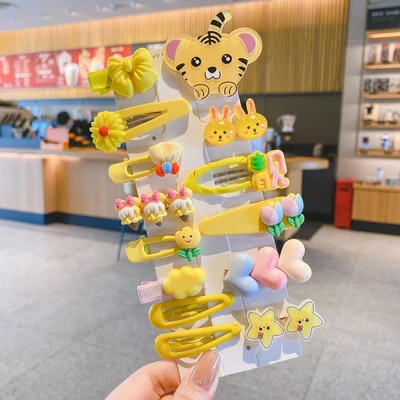 Yellow bow 14-piece set (cardboard)