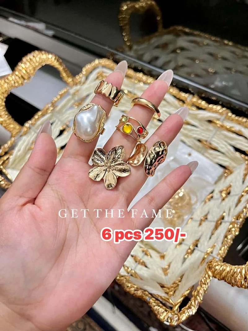 6 pcs Rings Set ✨💍